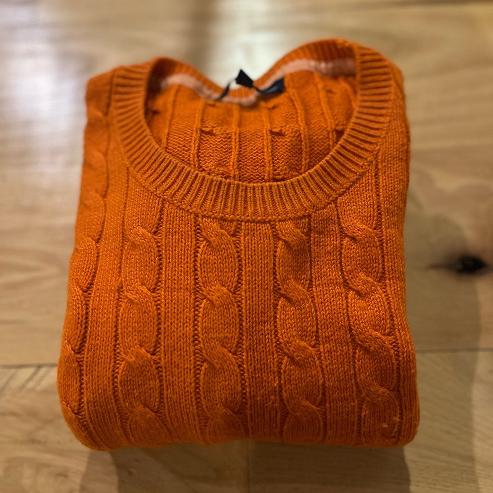 GAP Women’s Vibrant Orange Crewneck Sweater